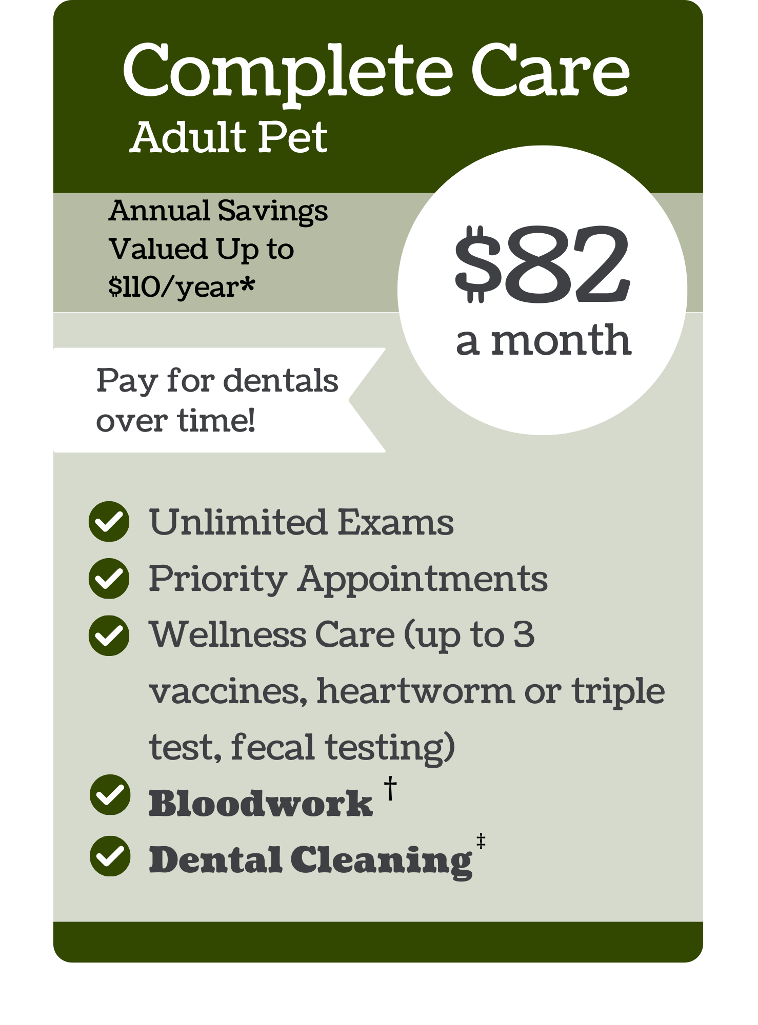 Riverlands VIPet Plan_pricing_Complete_Rustic