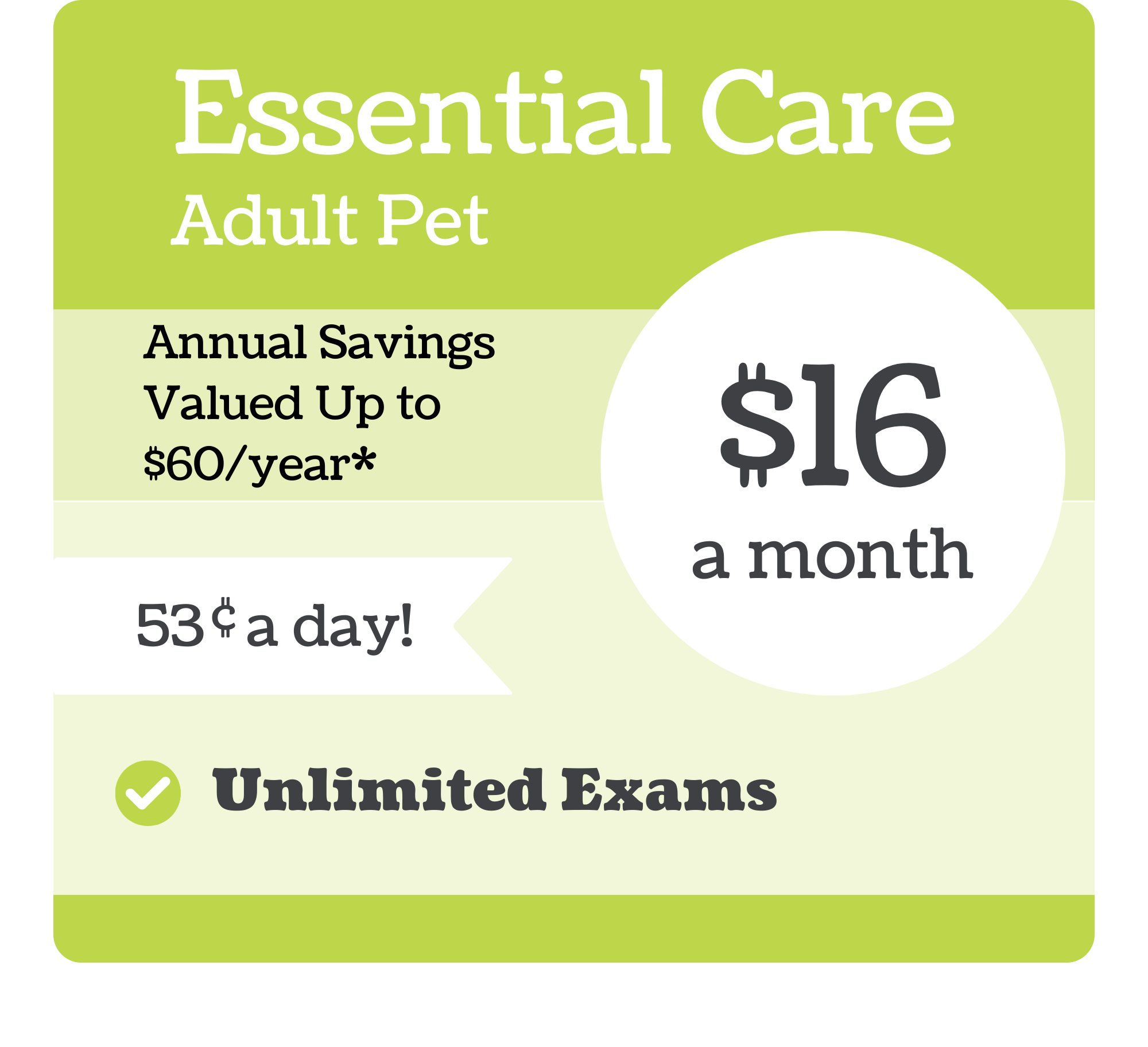 Riverlands VIPet Plan_pricing_Essential_Rustic